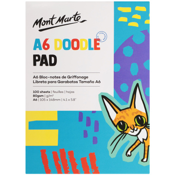 MONT MARTE Kids Doodle Pad A6 - 100 Sheets